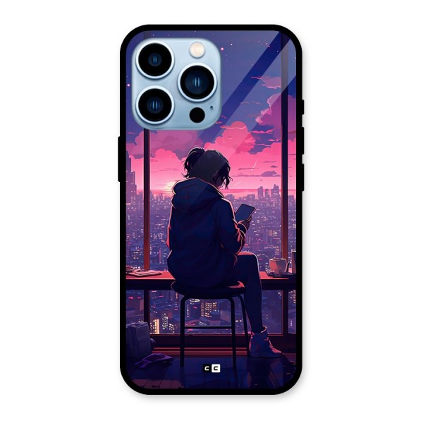 Alone Anime Glass Back Case for iPhone 13 Pro