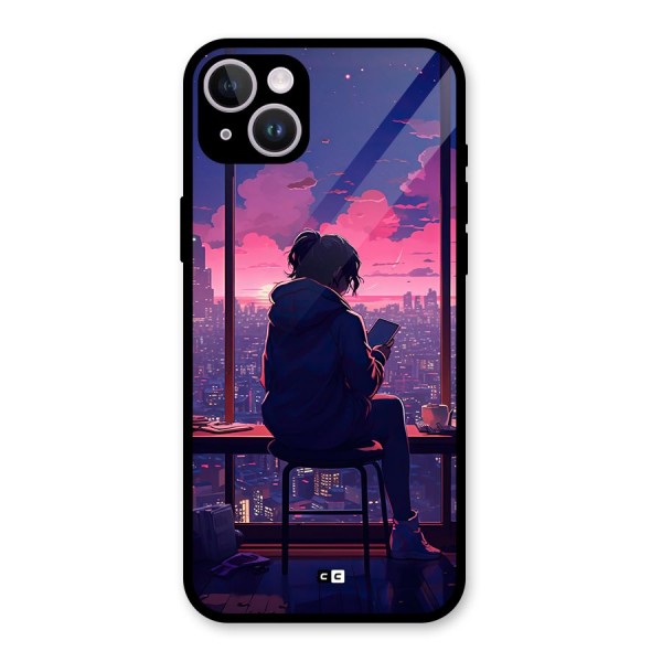 Alone Anime Glass Back Case for iPhone 14 Plus