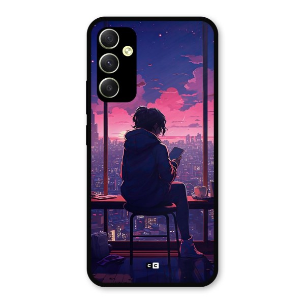 Alone Anime Metal Back Case for Galaxy A34