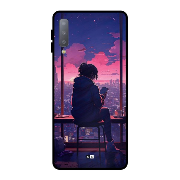 Alone Anime Metal Back Case for Galaxy A7 (2018)