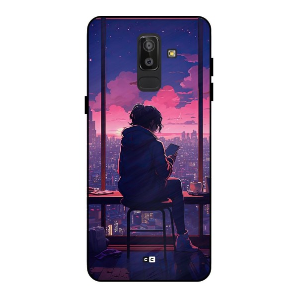 Alone Anime Metal Back Case for Galaxy J8