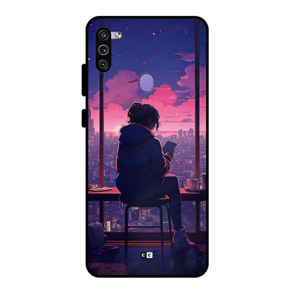 Alone Anime Metal Back Case for Galaxy M11