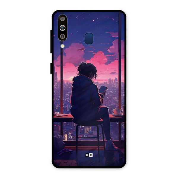 Alone Anime Metal Back Case for Galaxy M30