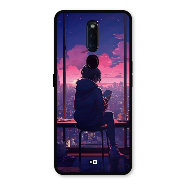 Alone Anime Metal Back Case for Oppo F11 Pro