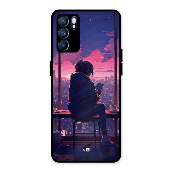 Alone Anime Metal Back Case for Oppo Reno6 5G