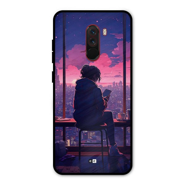 Alone Anime Metal Back Case for Poco F1