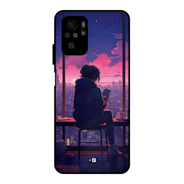 Alone Anime Metal Back Case for Redmi Note 10