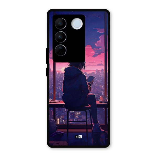 Alone Anime Metal Back Case for Vivo V27 Pro