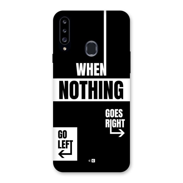 Alternate Plan Back Case for Galaxy A20s