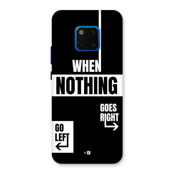 Alternate Plan Back Case for Huawei Mate 20 Pro