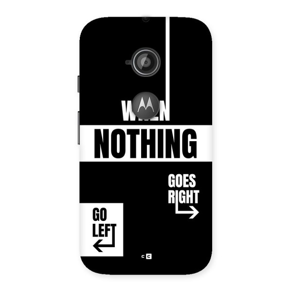 Alternate Plan Back Case for Moto E 2nd Gen