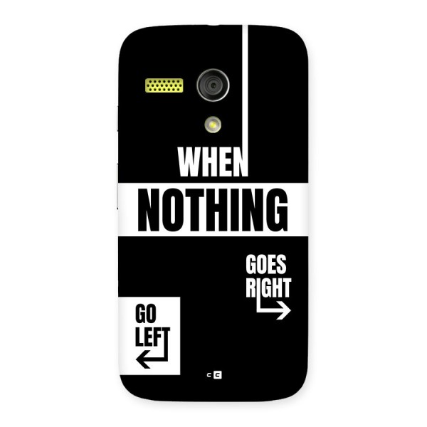 Alternate Plan Back Case for Moto G