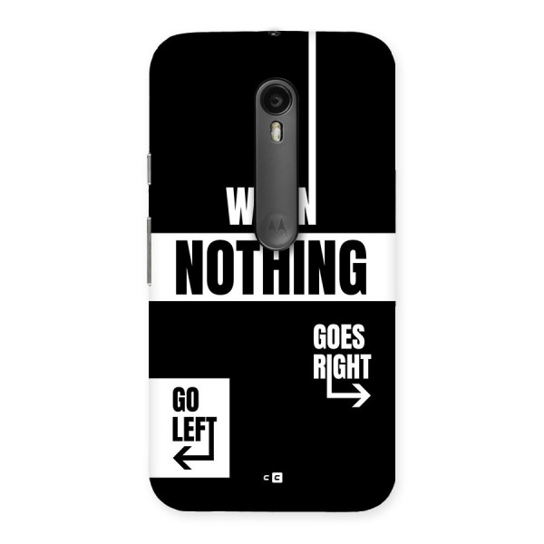 Alternate Plan Back Case for Moto G3