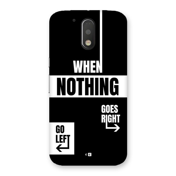 Alternate Plan Back Case for Moto G4