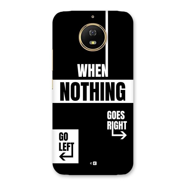 Alternate Plan Back Case for Moto G5s