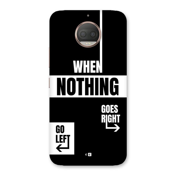 Alternate Plan Back Case for Moto G5s Plus