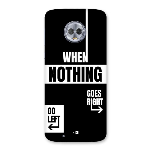 Alternate Plan Back Case for Moto G6