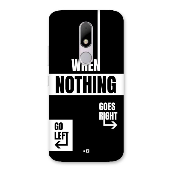 Alternate Plan Back Case for Moto M