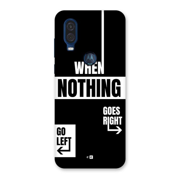 Alternate Plan Back Case for Motorola One Vision