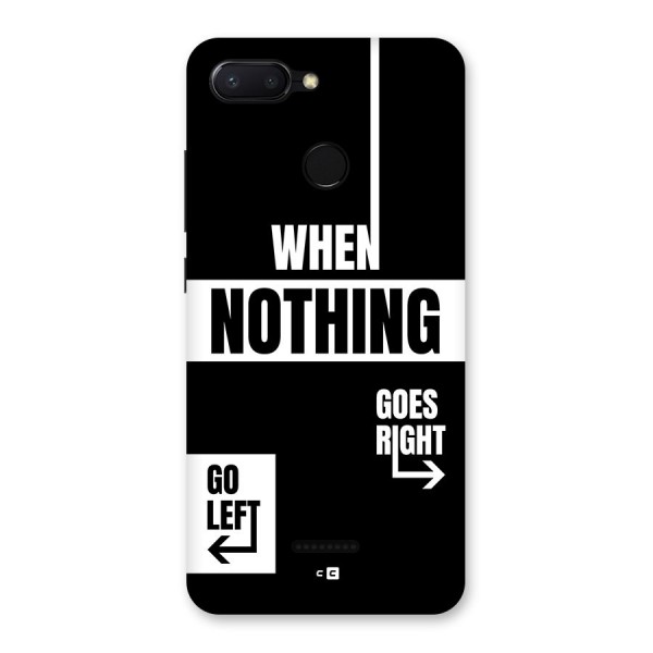 Alternate Plan Back Case for Redmi 6