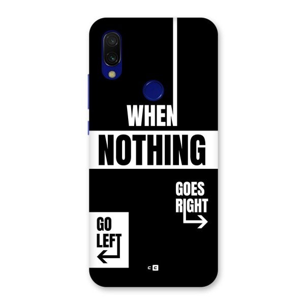 Alternate Plan Back Case for Redmi 7