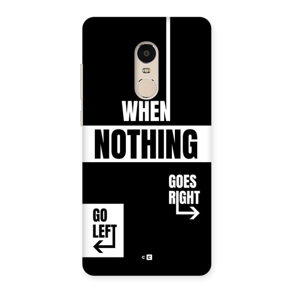 Alternate Plan Back Case for Redmi Note 4