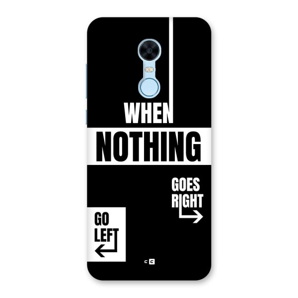 Alternate Plan Back Case for Redmi Note 5