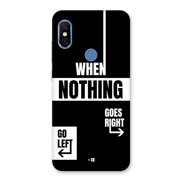 Alternate Plan Back Case for Redmi Note 6 Pro