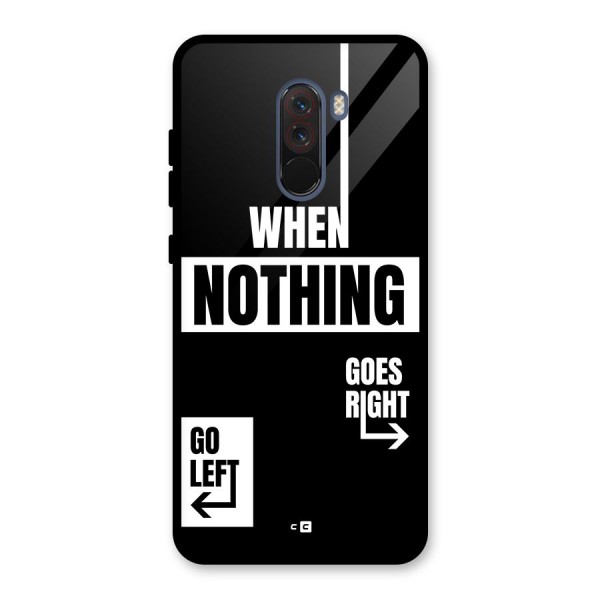 Alternate Plan Glass Back Case for Poco F1