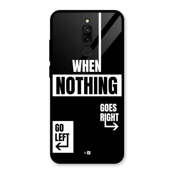 Alternate Plan Glass Back Case for Redmi 8