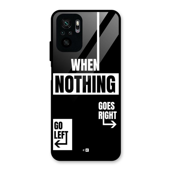 Alternate Plan Glass Back Case for Redmi Note 10