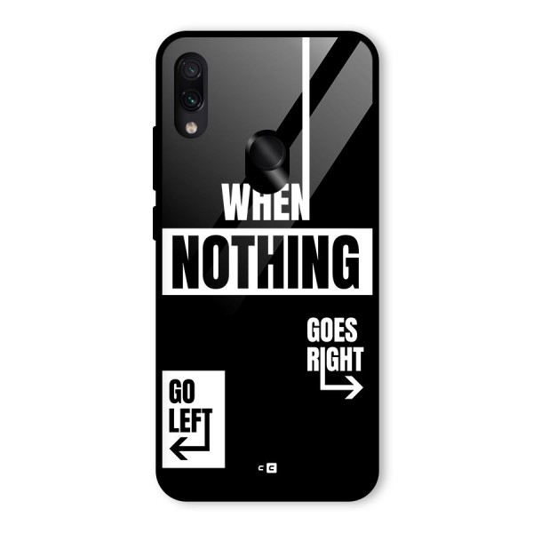 Alternate Plan Glass Back Case for Redmi Note 7