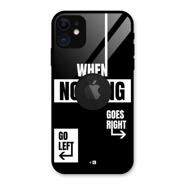 Alternate Plan Glass Back Case for iPhone 11 Logo Cut