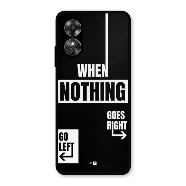 Alternate Plan Metal Back Case for Oppo A17