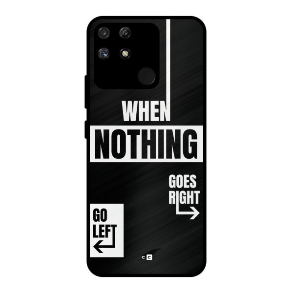 Alternate Plan Metal Back Case for Realme Narzo 50A