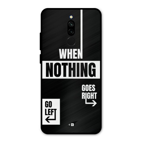 Alternate Plan Metal Back Case for Redmi 8