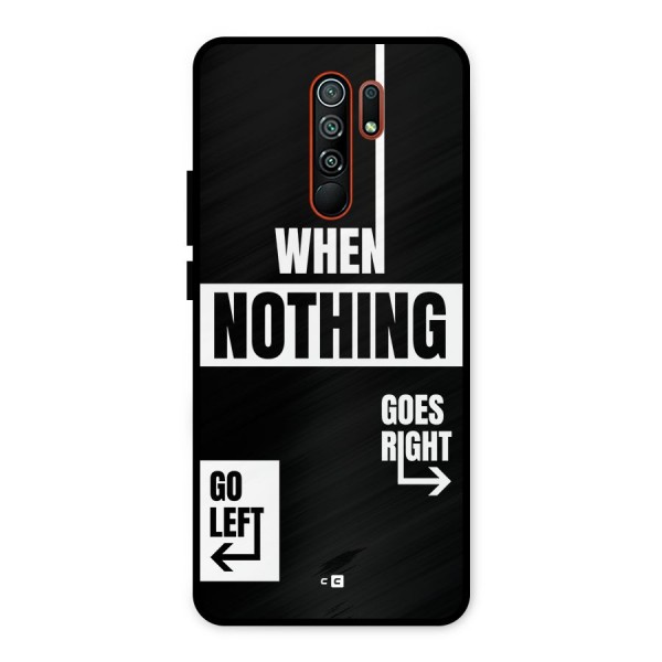 Alternate Plan Metal Back Case for Redmi 9 Prime