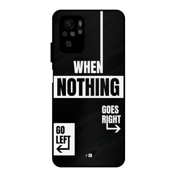 Alternate Plan Metal Back Case for Redmi Note 10