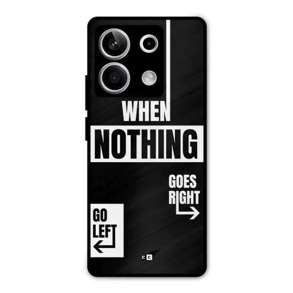 Alternate Plan Metal Back Case for Redmi Note 13 5G