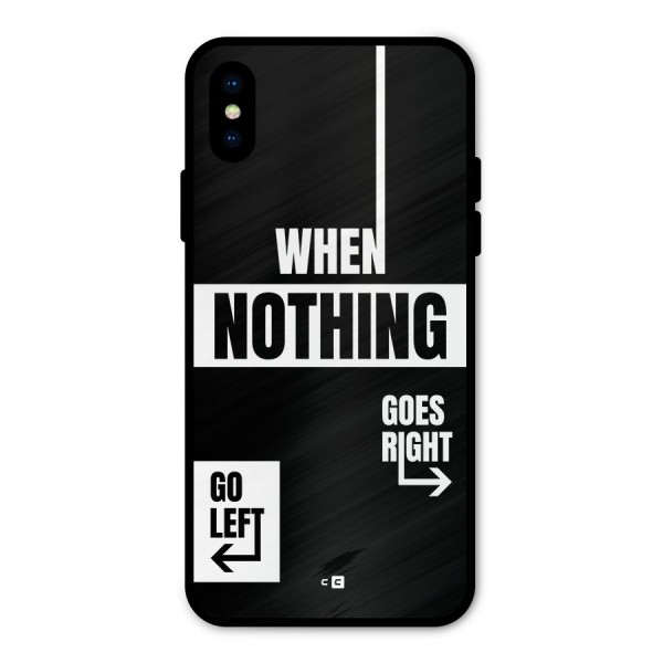 Alternate Plan Metal Back Case for iPhone X