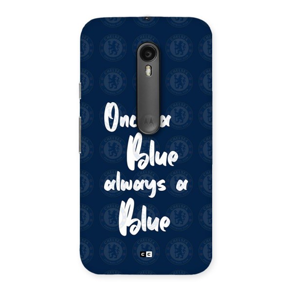 Always A Blue Back Case for Moto G3