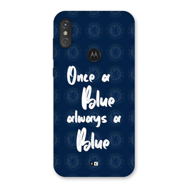 Always A Blue Back Case for Motorola One Power