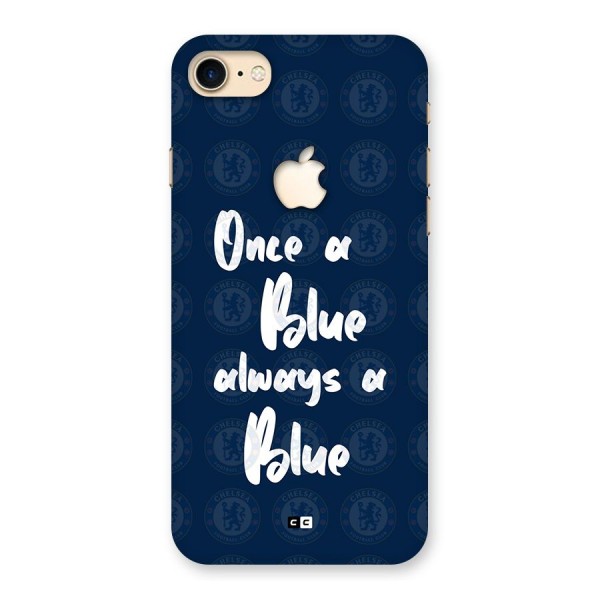 Always A Blue Back Case for iPhone 7 Apple Cut