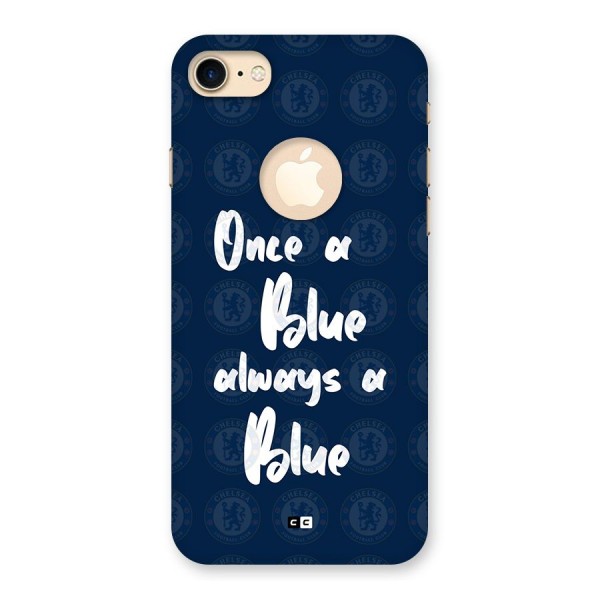 Always A Blue Back Case for iPhone 8 Logo Cut