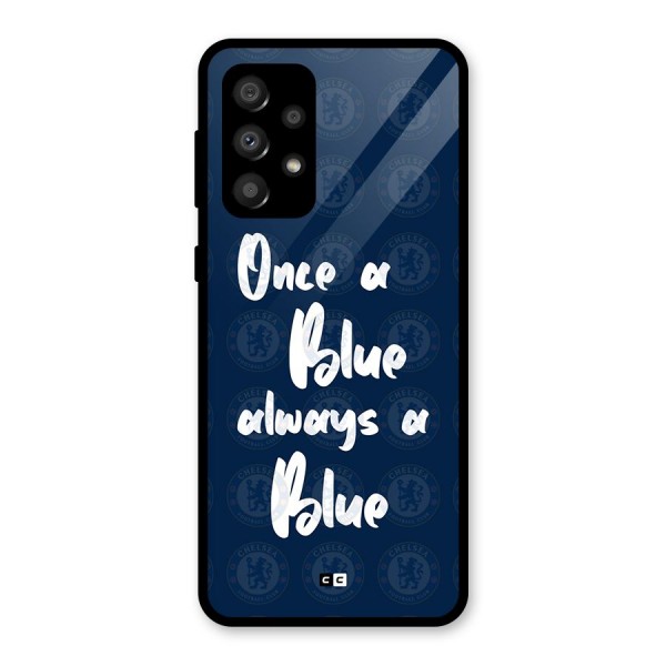 Always A Blue Glass Back Case for Galaxy A32