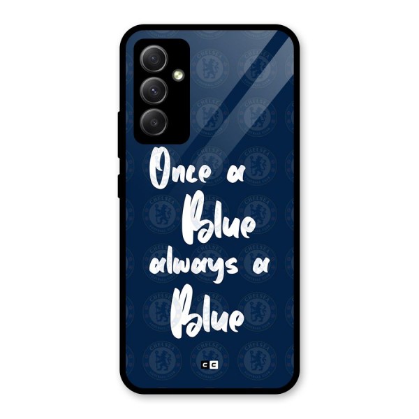 Always A Blue Glass Back Case for Galaxy A34