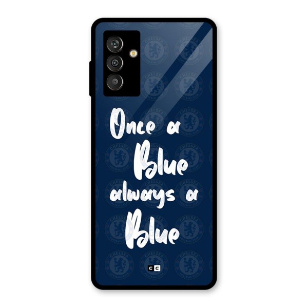 Always A Blue Glass Back Case for Galaxy M13