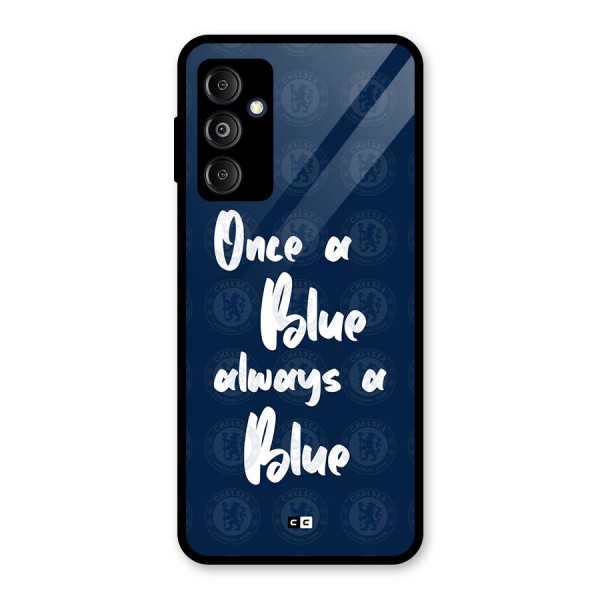 Always A Blue Glass Back Case for Galaxy M14 5G