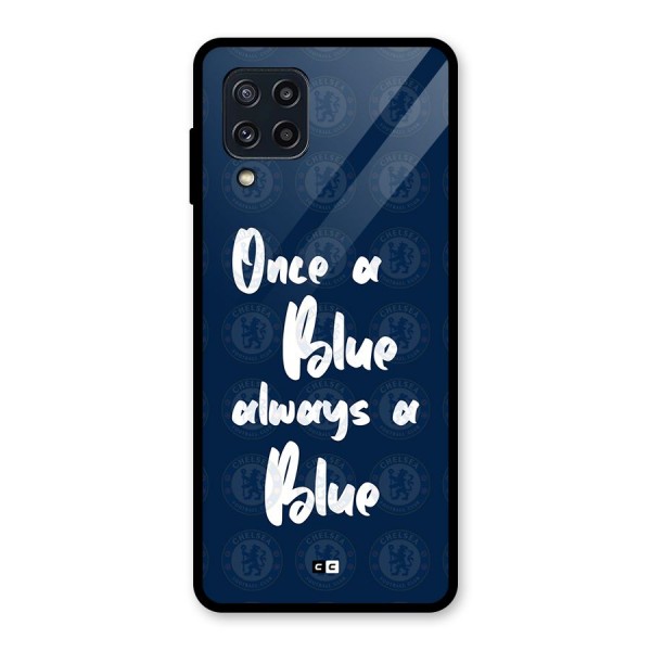 Always A Blue Glass Back Case for Galaxy M32