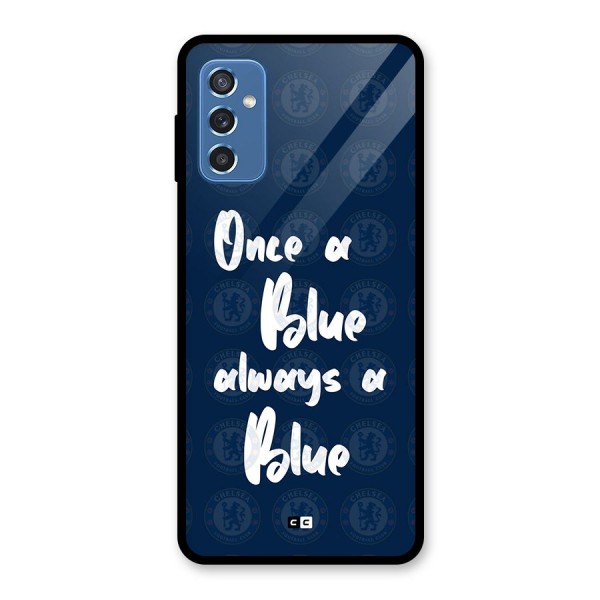 Always A Blue Glass Back Case for Galaxy M52 5G